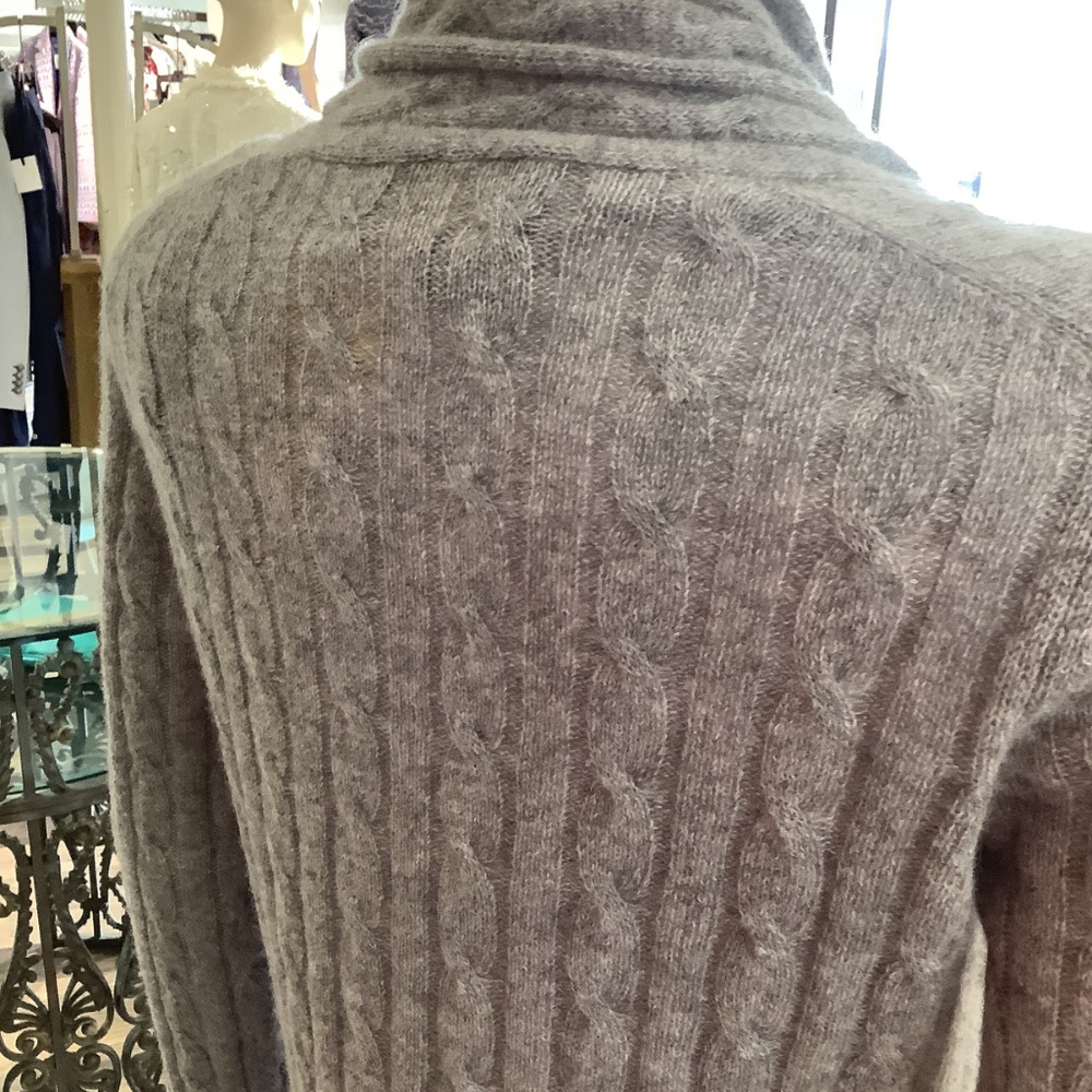 Barcelino San Francisco 100% cashmere cabled cardigan - Picture 3 of 7